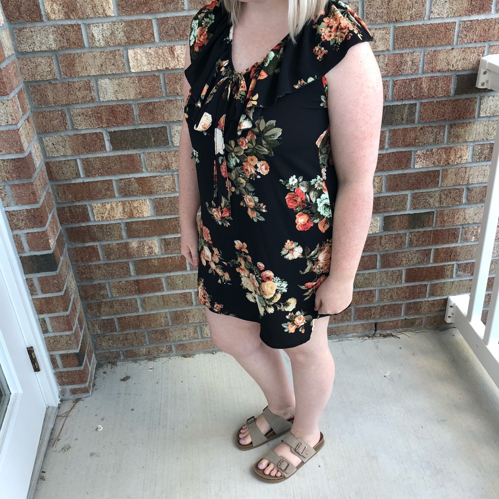 Black Floral Dress